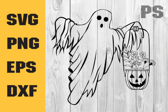 Floral Ghost SVG: Spooky Charm, Not Just a Silhouette