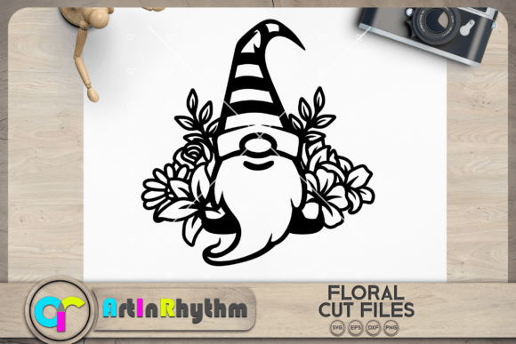 Floral Gnome SVG, Spring Gnome SVG