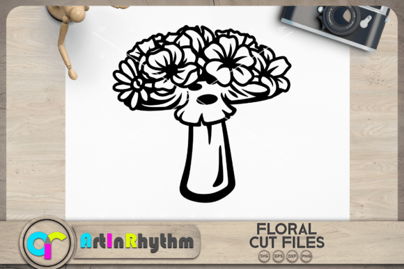 Floral Mushroom SVG: Autumn & Spring Charm