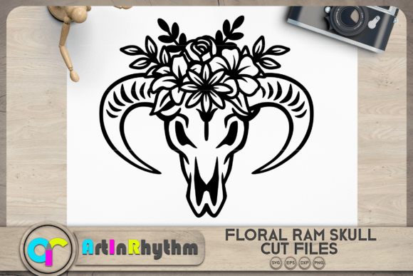 Floral Skull & Floral Animals SVG