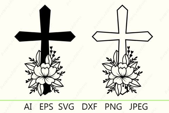 Flower Cross SVG: A Floral Christian Cross Review