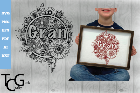 Gran Floral Zentangle SVG