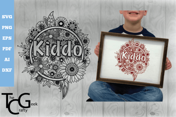 Kiddo Floral Zentangle SVG